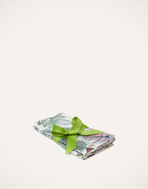 la doublej Large Napkins Set Of 2 Botanical in Linen