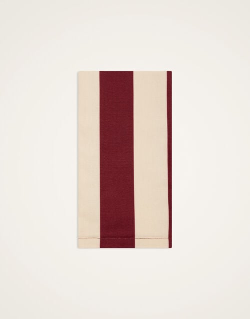 La Doublej Large Napkins Set Of 2 Contrada Bordeaux In Panama Cotton