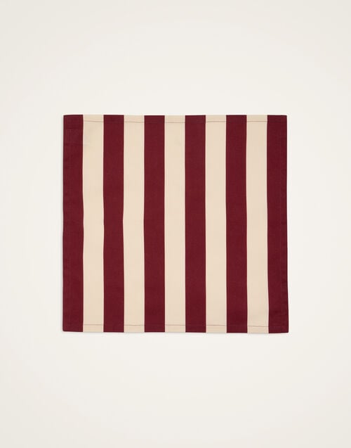 La Doublej Large Napkins Set Of 2 Contrada Bordeaux In Panama Cotton