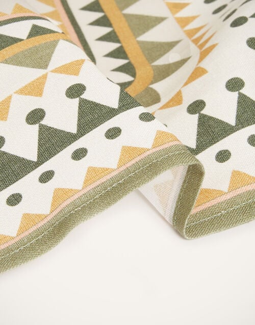 La Doublej Large Napkins Set Of 2 Doric Placée Light Green In Linen