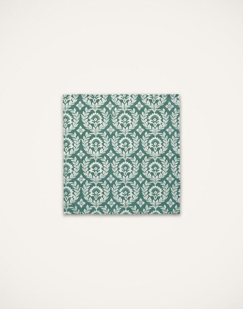 La Doublej Large Napkins Set Of 2 Green Garland In Linen