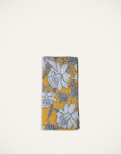 La Doublej Large Napkins Set Of 2 Lilium Zafferano In Linen