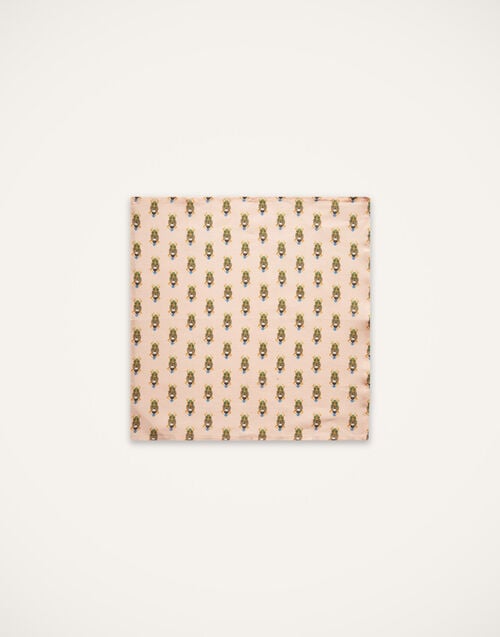 La Doublej Large Napkins Set Of 2 Pink Scarab In Linen