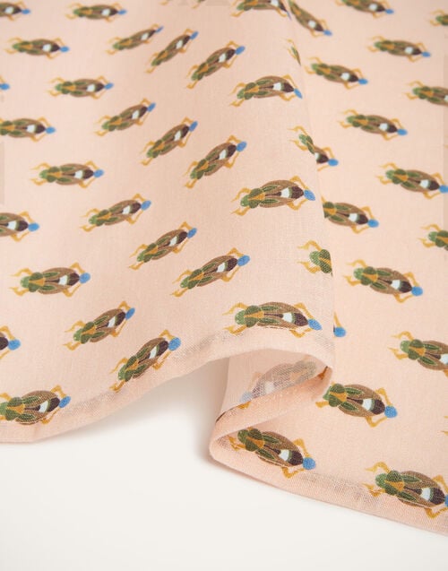 La Doublej Large Napkins Set Of 2 Pink Scarab In Linen