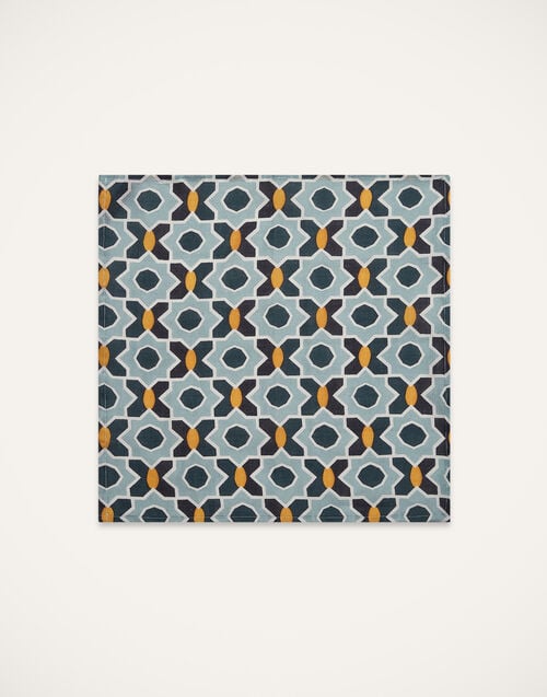 La Doublej Large Napkins Set Of 2 Plaza Small Light Blue In Linen