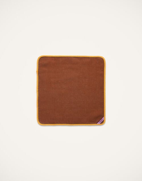 La Doublej Large Napkins Set Of 2 Rainbow Chocolate In Linen