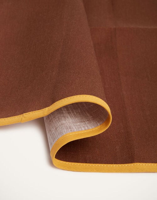 La Doublej Large Napkins Set Of 2 Rainbow Chocolate In Linen