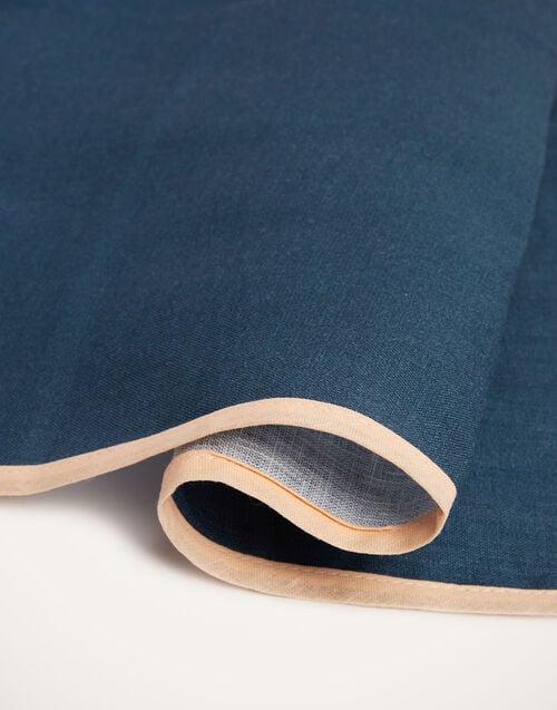 La Doublej Large Napkins Set Of 2 Rainbow Navy In Linen