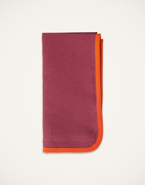 La Doublej Large Napkins Set Of 2 Rainbow Raspberry In Linen