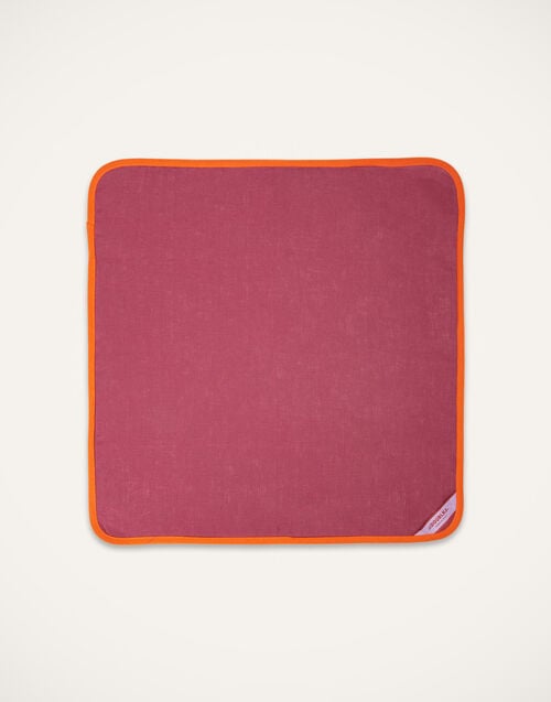 La Doublej Large Napkins Set Of 2 Rainbow Raspberry In Linen