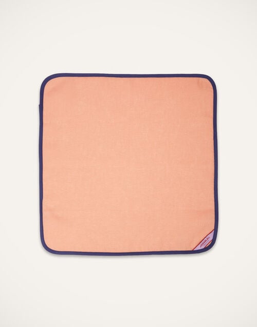 La Doublej Large Napkins Set Of 2 Rainbow Rose In Linen