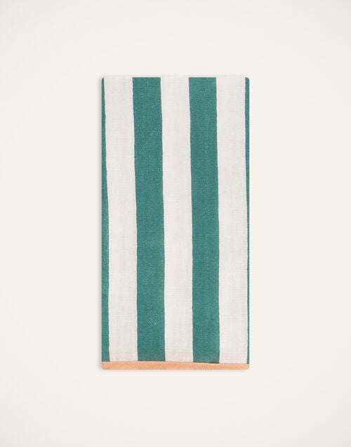 La Doublej Large Napkins Set Of 2 Riviera Green In Linen