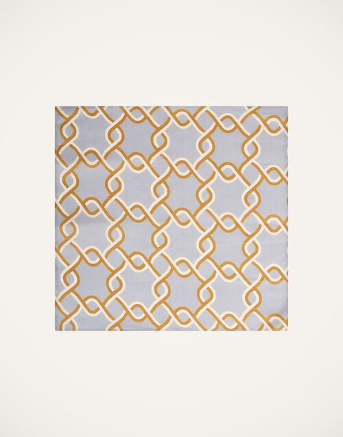 La Doublej Large Napkins Set Of 2 Tackle Turquoise In Linen