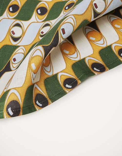 La Doublej Large Napkins Set Of 2 Third Eye In Linen