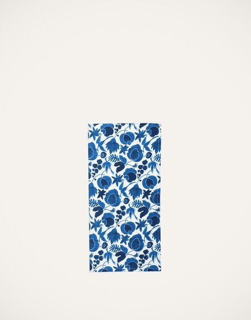 La Doublej Large Napkins Set Of 2 Wildbird Blu Small In Linen