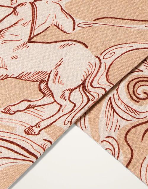 La Doublej Large Tablecloth Cosmos Dusty Pink In Linen