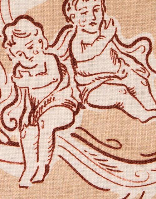 La Doublej Large Tablecloth Cosmos Dusty Pink In Linen