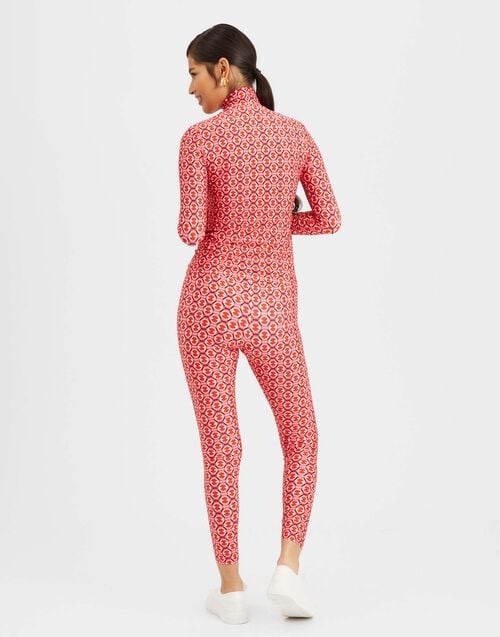 La Doublej Leggings Sugar Rush Red In Skinny Jersey