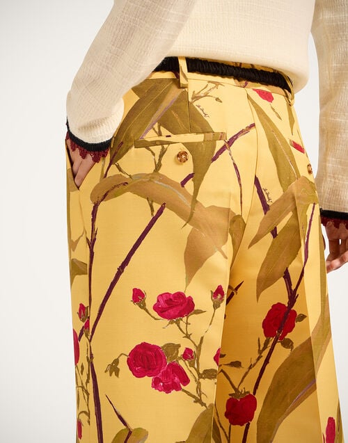 La Doublej Let Loose Pants Bamboo Yellow In Cady Wool