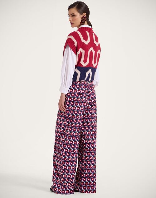 La Doublej Loose Pants Melty Blue In Compact Jersey