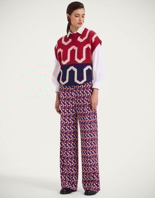 La Doublej Loose Pants Melty Blue In Compact Jersey