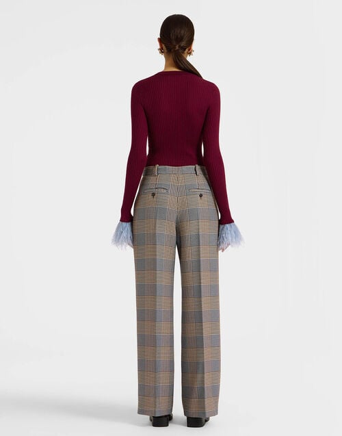 La Doublej Loose Pants Moors Multicolor In Viscose Tailoring