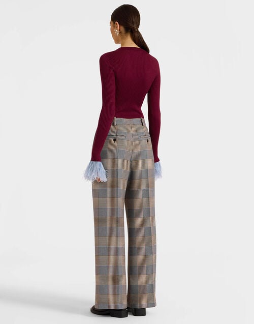 La Doublej Loose Pants Moors Multicolor In Viscose Tailoring