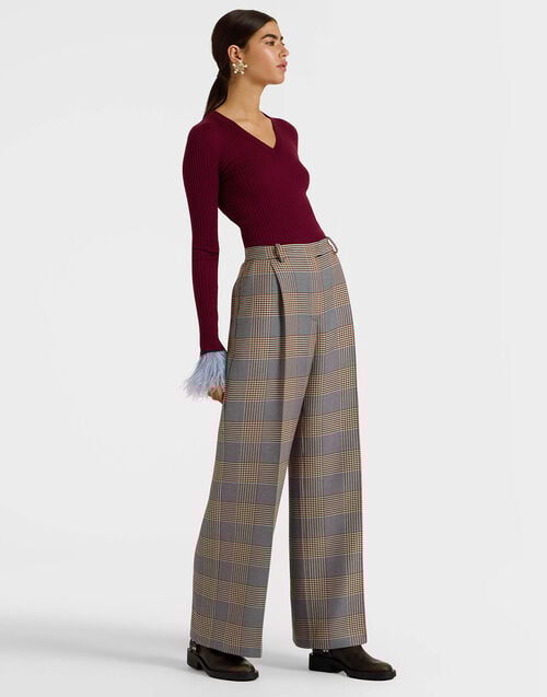 La Doublej Loose Pants Moors Multicolor In Viscose Tailoring