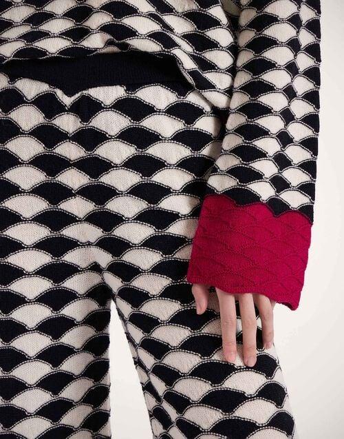 La Doublej Lounge Pants Multicolor Black & White In Wool