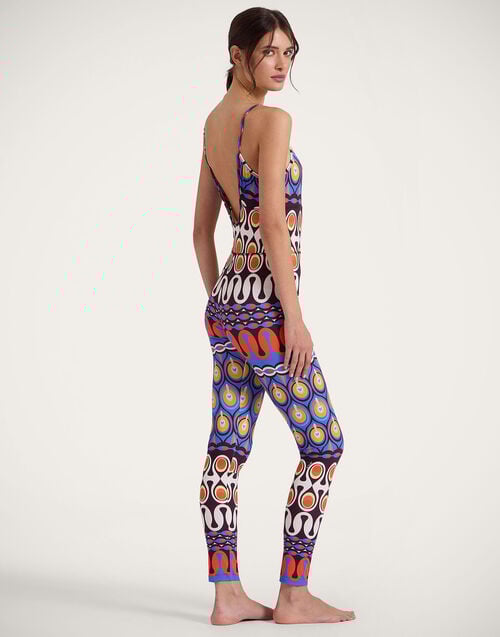 La Doublej Magica Catsuit Rio Chocolate In Jersey Stretch