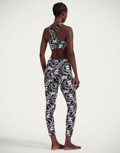 La Doublej Magica Leggings Aperol Black & White In Jersey Stretch