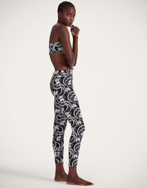 la doublej Magica Leggings Aperol Black & White in Jersey Stretch