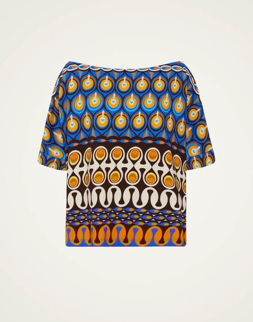 La Doublej Meditation Tee Rio Chocolate In Stretch Fleece