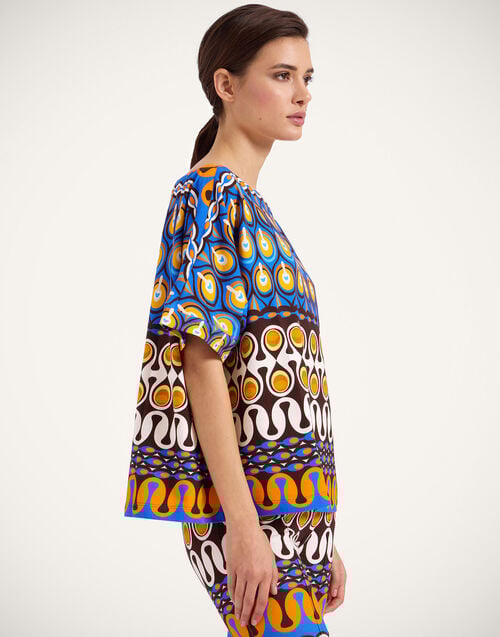 la doublej Meditation Tee Rio Chocolate in Stretch Fleece