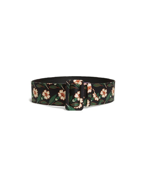 La Doublej Medium Belt Mayfair Black In Light Faille