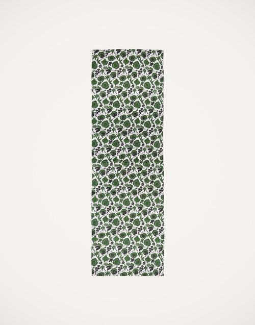 la doublej Medium Runner Wildbird Verde Small in Linen