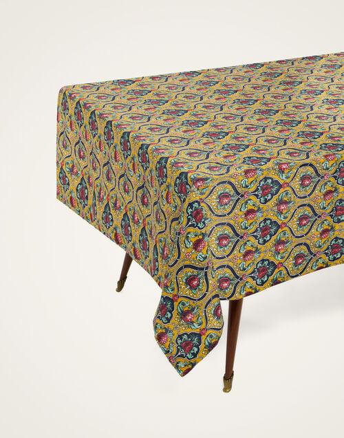 La Doublej Medium Tablecloth Ananas Yellow In Linen