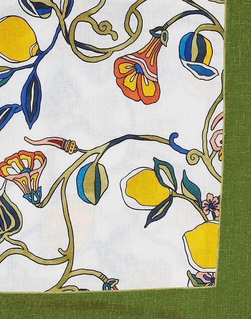 La Doublej Medium Tablecloth Borboni White In Linen