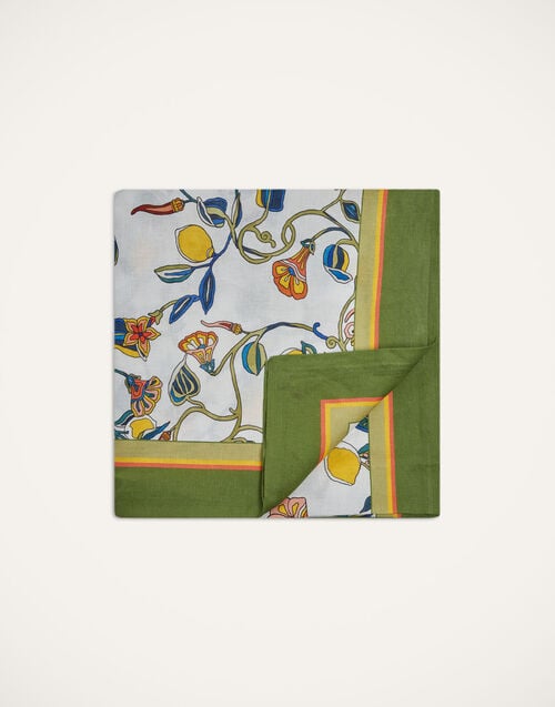 la doublej Medium Tablecloth Borboni White in Linen