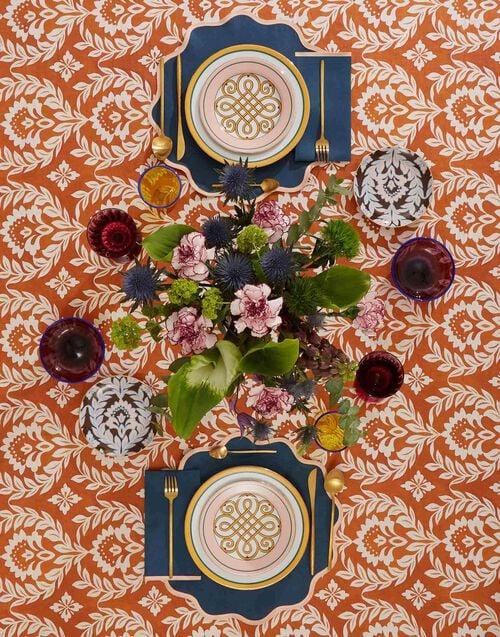 La Doublej Medium Tablecloth Garland Siena In Linen