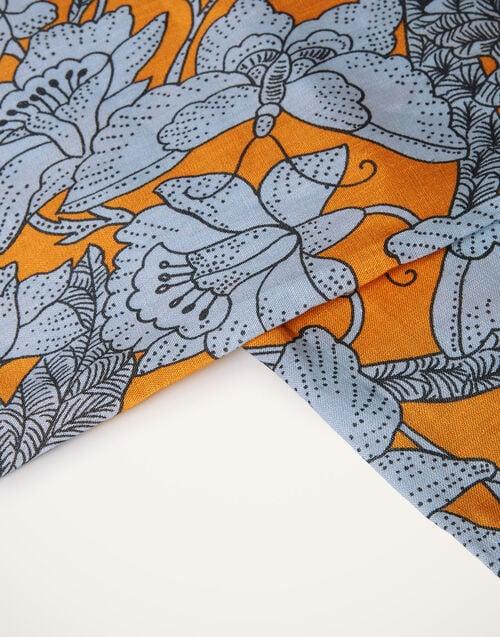 La Doublej Medium Tablecloth Lilium Zafferano In Linen