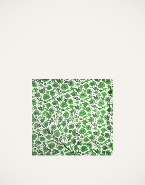 la doublej Medium Tablecloth Wildbird Verde in Linen