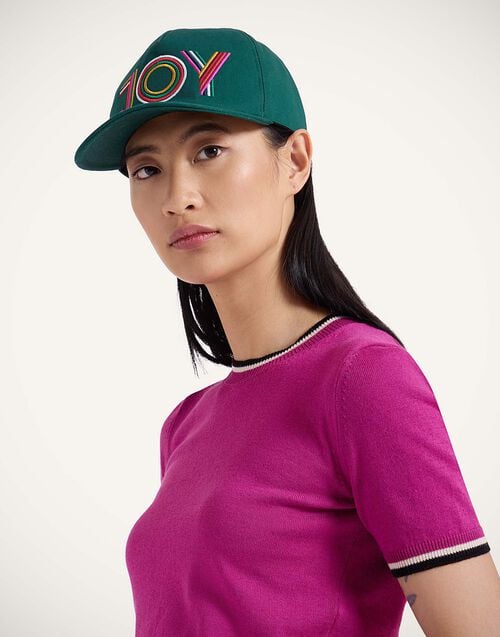 La Doublej Milano Cap Joy Dark Green In Twill Cotton