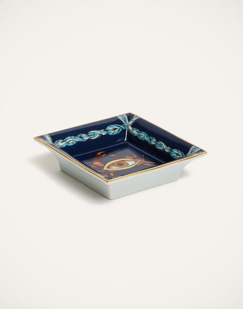 La Doublej Mini Trinket Tray The Crab Midnight Blue In Porcelain