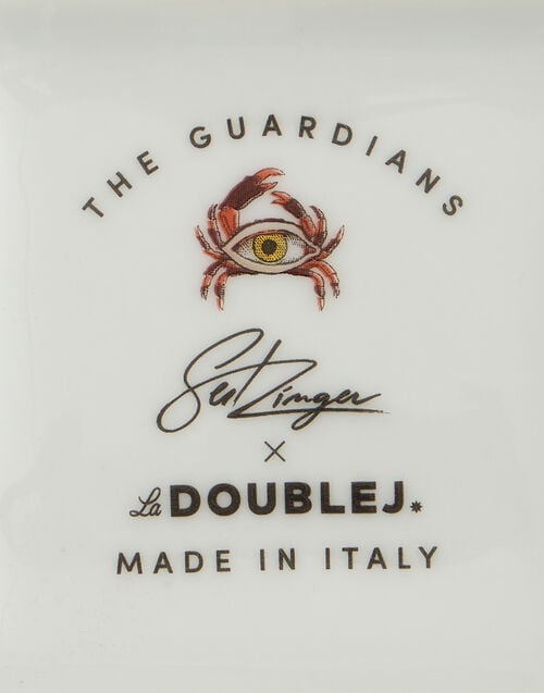 La Doublej Mini Trinket Tray The Crab Midnight Blue In Porcelain