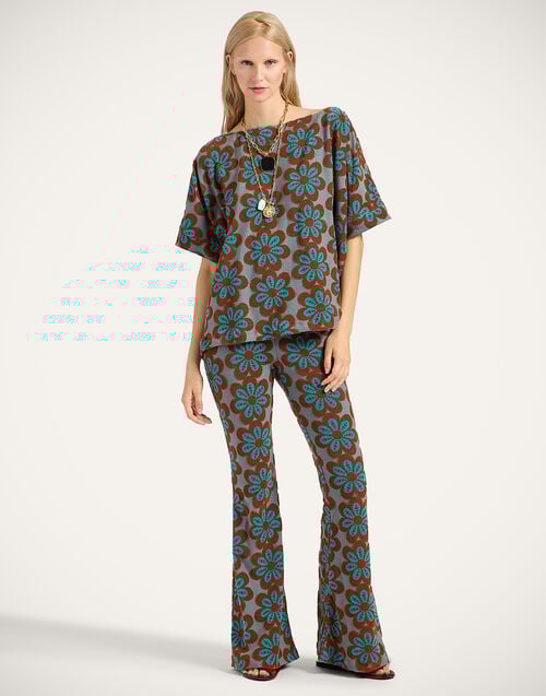 la doublej New Meditation Pants Caper Rust in Terrycloth