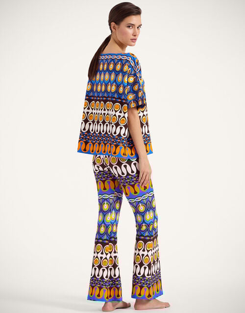 La Doublej New Meditation Pants Rio Chocolate In Stretch Fleece