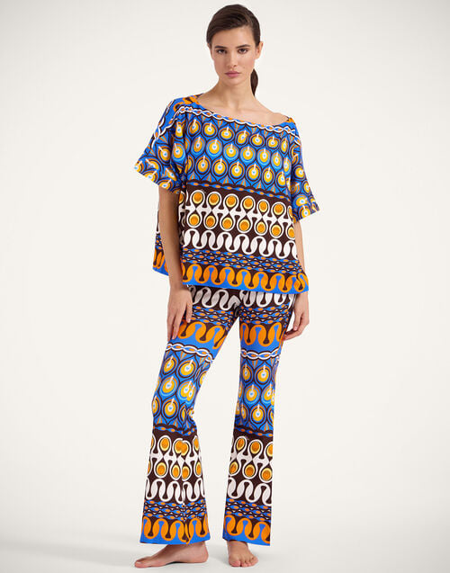 la doublej New Meditation Pants Rio Chocolate in Stretch Fleece