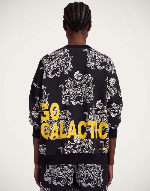 la doublej Off Court Sweatshirt Crazy Tigers Black & White in Jersey