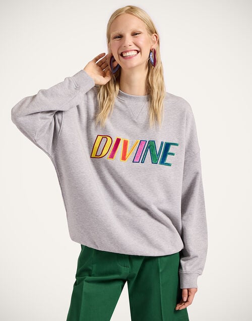 la doublej Off Court Sweatshirt Divine Grey in Jersey